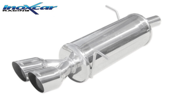INOX CAR - POSTERIORE CON USCITA 2 X DIAM.80 RACING FORD FIESTA MK6 1.6 16V 120CV 2009