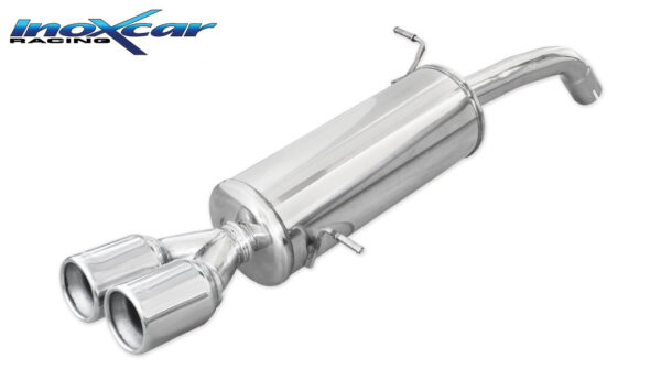 INOX CAR - POSTERIORE CON USCITA 2 X DIAM. 80 FORD FIESTA MK7 1.6 ST 182CV 2013