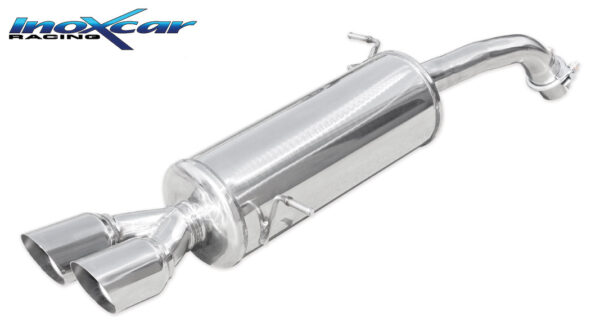 INOX CAR - POSTERIORE CON USCITA 2 X DIAM. 80 RACING FORD FIESTA MK7 1.6 ST 182CV 2013
