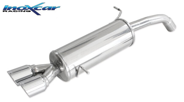 INOX CAR - POSTERIORE CON USCITA 2 X DIAM. 80 X-RACE FORD FIESTA MK7 1.6 ST 182CV 2013