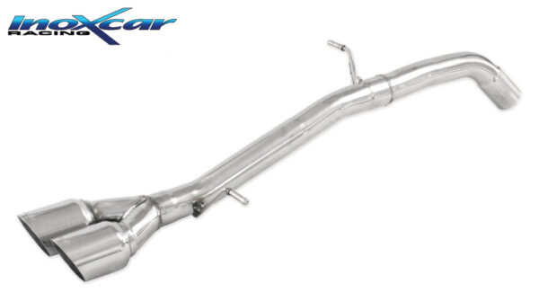 INOX CAR - POSTERIORE SENZA SILENZIATORE CON USCITA 2 X DIAM. 80 RACING FORD FIESTA MK7 1.6 ST 182CV 2013