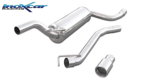 INOX CAR - POSTERIORE CON USCITA SINGOLA DIAM. 80 FORD FOCUS MK1 1.8 16V 115CV 99-04