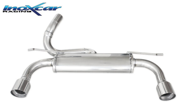 INOX CAR - POSTERIORE CON USCITA SINGOLA DIAM. 102 RACING DX+SX FORD FOCUS MK2 2.5T RS 305CV 2009