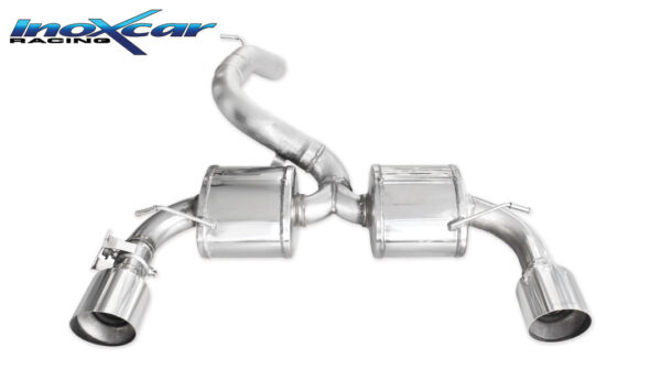 INOX CAR - TERMINALE CON USCITA DIAM. 114 RACING DX+SX FORD FOCUS MK3 2.3I RS TURBO (350CV) 2016