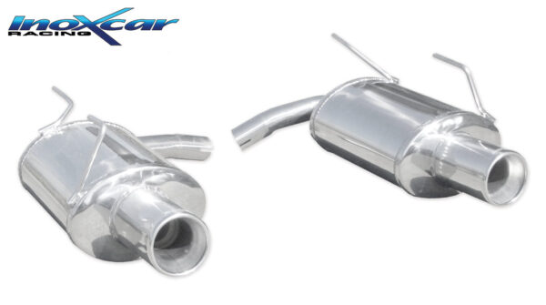 INOX CAR - POSTERIORE CON USCITA SINGOLA DIAM. 102 DX+SX HONDA S2000 2.0 240CV 1999