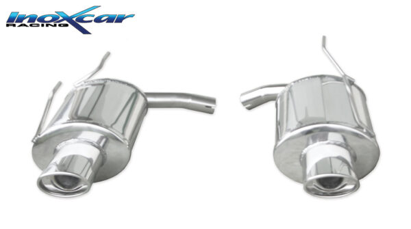 INOX CAR - POSTERIORE CON USCITA SINGOLA OVALE HONDA S2000 2.0 240CV 1999