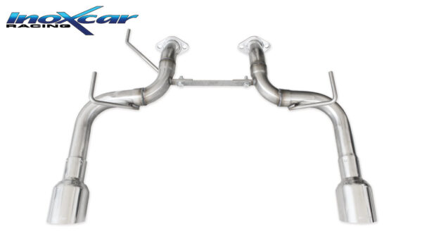INOX CAR - POSTERIORE SENZA SILENZIATORE CON USCITA DIAM.102 RACING DX+SX INFINITI FX50 S 5.0 390CV 2008