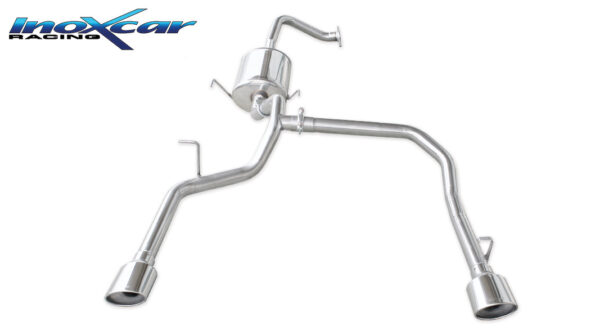 INOX CAR - POSTERIORE CON USCITA SINGOLA OVALE DX+SX KIA SORENTO 2.5 CRDI 140CV 2002