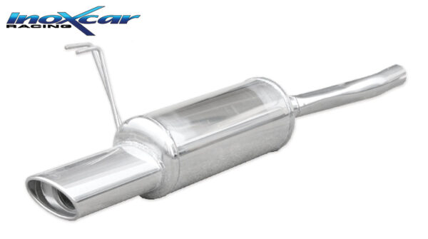INOX CAR - POSTERIORE CON USCITA SINGOLA OVALE LANCIA Y 1.2 16V 80CV 2003
