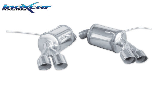 INOX CAR - POSTERIORE CON USCITA 2 X DIAM. 80 RACING DX+SX MASERATI GRANSPORT 4.2 V8 400CV 2006