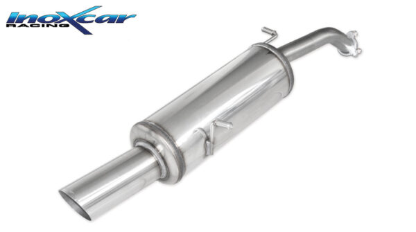 INOX CAR - POSTERIORE CON USCITA SINGOLA DIAM.90 RALLY CITROEN DS3 1.2 82CV 2017