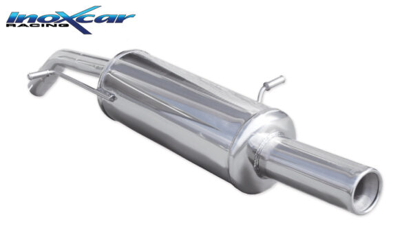 INOX CAR - POSTERIORE CON USCITA SINGOLA DIAM.80 CITROEN DS3 1.2 82CV 2017