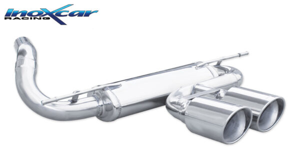 INOX CAR - POSTERIORE CON USCITA 2 X DIAM. 110 X-RACE FORD FOCUS MK3 2.0 TDCI ST3 185CV 2014