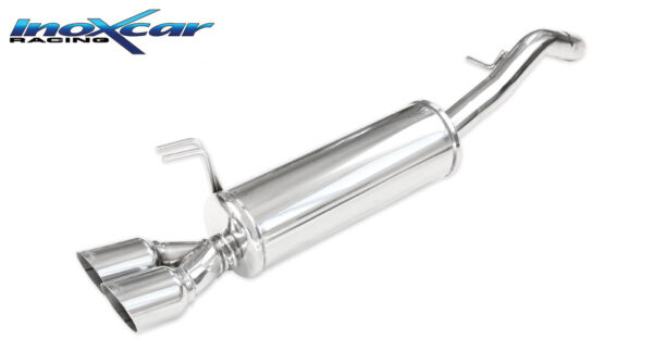 INOX CAR - POSTERIORE CON USCITA 2 x DIAM. 80 RACING FIAT BRAVO 1.9 8V MJET 120CV 2007