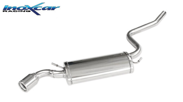 INOX CAR - POSTERIORE CON USCITA SINGOLA DIAM.80 FIAT CINQUECENTO 0.9 40CV / 1.1 SPORTING 54CV 1994
