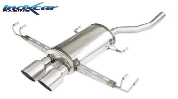 INOX CAR - POSTERIORE CON USCITA CENTRALE 2 X DIAM. 100 RACING HONDA CIVIC FC 1.5 TURBO 182CV 2018-2020