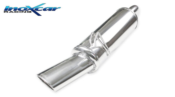 INOX CAR - POSTERIORE CON USCITA SINGOLA OVALE FIAT COUPE 1.8 16V 131CV 1997