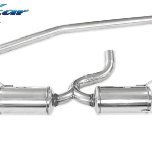 INOX CAR - TUBO CENTRALE + POSTERIORE CON 2 SILENZIATORI DX+SX LAND OVER RANGE ROVER EVOQUE 2.0 240CV 2012