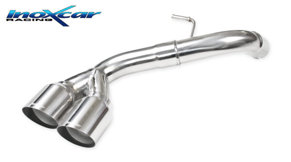 INOX CAR - POSTERIORE SENZA SILENZIATORE CON USCITA 2X DIAM.80 RACING BMW SERIE 1 E87 118D 2.0 143CV 2008