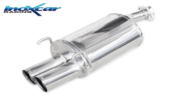 INOX CAR - POSTERIORE CON USCITA 2 X DIAM. 76 HONDA JAZZ 1.4 83CV 2001
