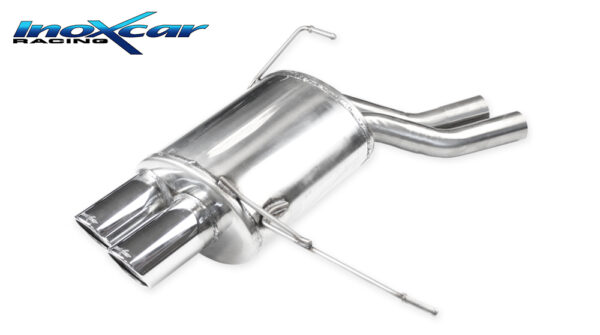 INOX CAR - POSTERIORE CON USCITA 2 X DIAM.80 X-RACE BMW Z4 E85 ROADSTER 3.0I 231CV 02-05