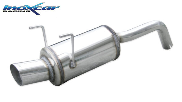 INOX CAR - POSTERIORE CON USCITA SINGOLA DIAM. 90 RALLY FIAT 500 1.4 16V 100CV 2007