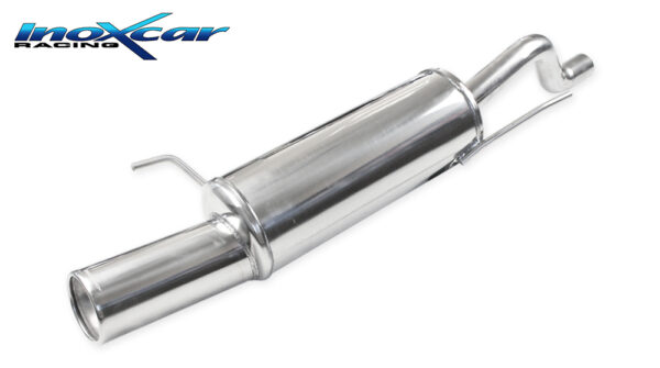 INOX CAR - POSTERIORE CON USCITA SINGOLA DIAM. 102 FIAT GRANDE PUNTO 199 1.4 TURBO T-JET 120CV
