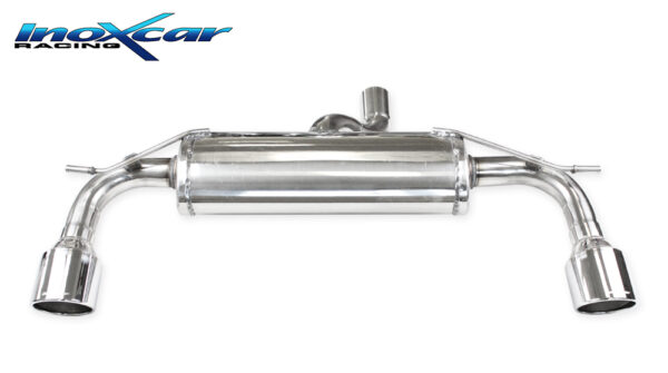 INOX CAR - POSTERIORE CON USCITA DIAM.100 X-RACE MERCEDES CLASSE A250 W176 2.0 TURBO 4WD 211CV 2012-2015