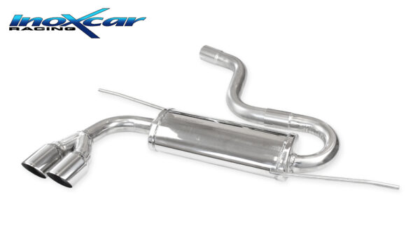 INOX CAR - POSTERIORE CON USCITA 2 X DIAM.80 RACING AUDI A3 8P SPORTBACK 1.8 TFSI 160CV 05/2005