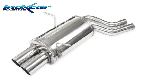 INOX CAR - POSTERIORE CON USCITA 2 X DIAM. 80 RACING BMW SERIE 3 E46 325CI 192CV 1998