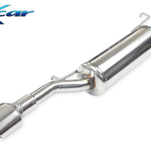 INOX CAR - POSTERIORE CON USCITA SINGOLA OVALE AUDI A4 B5 1.8 TURBO (150CV-180CV) 94-99