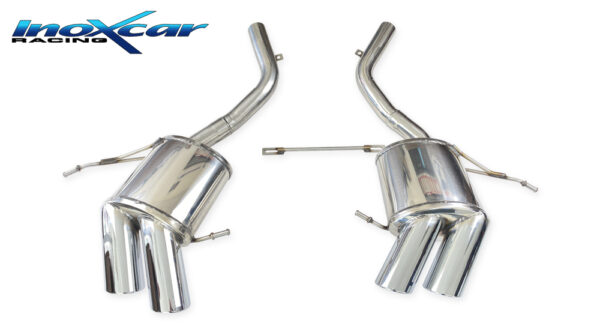 INOX CAR - POSTERIORE CON USCITA 2 X DIAM. 90 X-RACE DX+SX MASERATI GRANTURISMO 4.2 405CV 2007