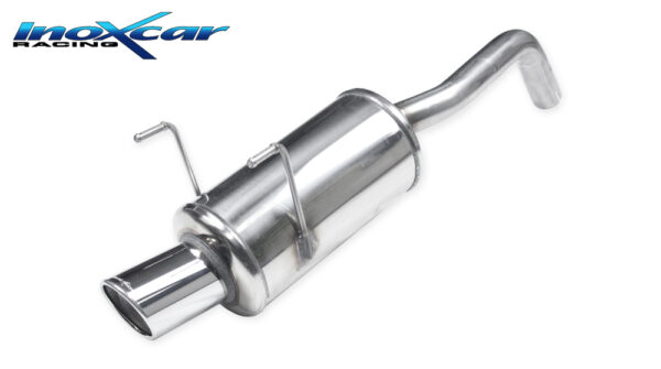 INOX CAR - POSTERIORE CON USCITA SINGOLA DIAM.90 X-RACE FIAT 500 1.3 MJET 75CV 2007