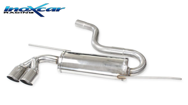 INOX CAR - POSTERIORE CON USCITA 2 X DIAM. 80 RACING AUDI A3 8P 2.0 16V TFSI 200CV 2005