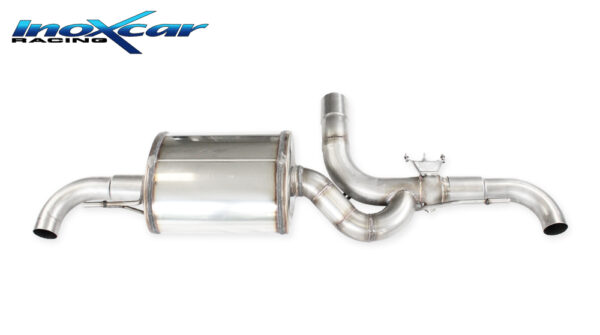 INOX CAR - POSTERIORE SILENZIATO DX+SX + VALVOLA CON MONTAGGIO MOTORINO ELETTRICO DI SERIE MERCEDES CLASSE A35 AMG 2.0 306CV 2018