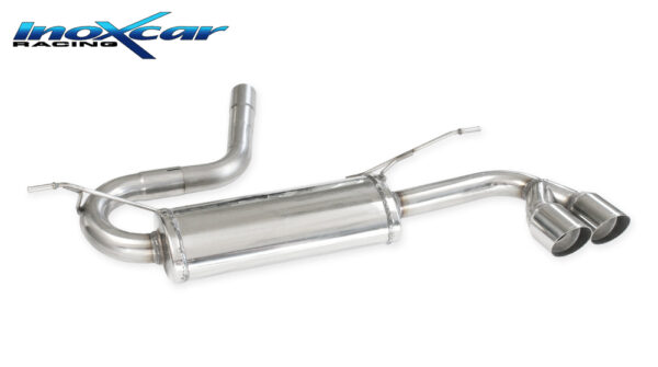 INOX CAR - POSTERIORE CON USCITA 2 X DIAM. 80 RACING FORD FOCUS MK4 1.0 155CV HYBRID 2012