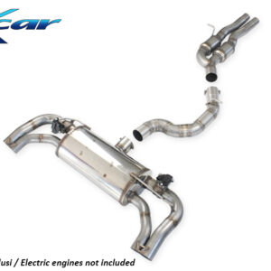 INOX CAR - TUBO CENTRALE SILENZIO + TERMINALE SILENZIATO + VALVOLE CON MONTAGGIO MOTORINI ELETTRICI DI SERIE AUDI RS3 8Y SPORTBACK 2.5 TFSI 400CV QUATTRO 2022