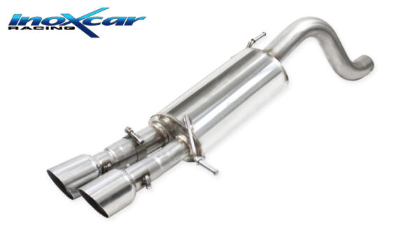 INOX CAR - POSTERIORE CON USCITA 2 X DIAM. 90 RACING HYUNDAI I20N 1.6 TURBO 204CV 2021