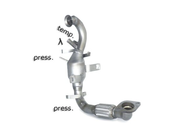 RAGAZZON - DOWNPIPE KAT + ELIMINAZIONE FAP - FORD C-MAX MK2 – 1.6TDci (85kW) 10/2010>2015