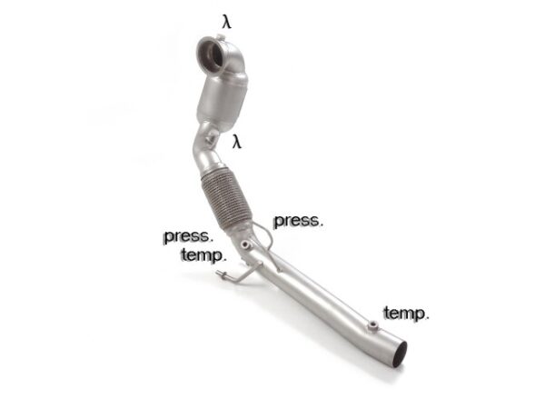 RAGAZZON - DOWNPIPE KAT + ELIMINAZIONE FILTRO OPF/GPF - VOLKSWAGEN GOLF Mk8 – 2.0GTi CLUBSPORT (221kW) 70mm 10/2020>