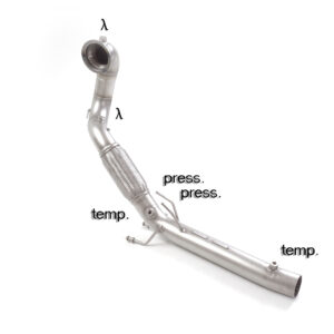 RAGAZZON - DOWNPIPE SKAT + ELIMINAZIONE FAP - VOLKSWAGEN GOLF Mk8.5 – 2.0GTI (195kW) 70mm 04/2024>