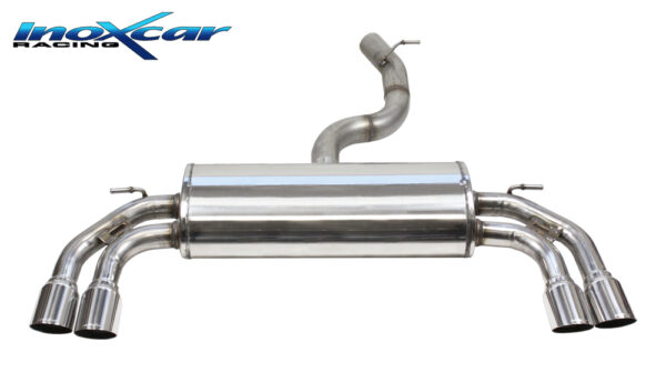 INOX CAR - POSTERIORE CON USCITA 2 X DIAM. 80 RACING DX+SX AUDI S3 8V SPORTBACK 2.0 TFSI 300CV 2013