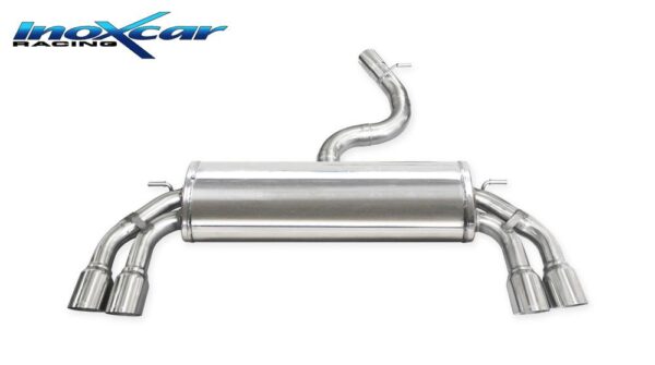 INOX CAR - POSTERIORE CON USCITA 2 X DIAM. 80 RACING DX+SX AUDI S3 8V SPORTBACK 2.0 310CV RESTYLING 2019