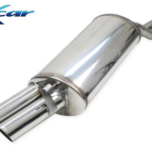 INOX CAR - POSTERIORE SILENZIATO CON USCITA 2 X DIAM.70 RACING BMW E30 320 IS 2.0 16V 192CV 89-91