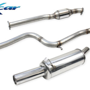 INOX CAR - TUBO SOSTITUZIONE CATALIZZATORE CON CAT. METALICCO SPORTIVO 200CPSI + TUBO CENTRALE DIRETTO + POSTERIORE CON SILENZIATORE CON USCITA DIAM.90 FIAT COUPE 2.0 16V TURBO 190CV 94-96