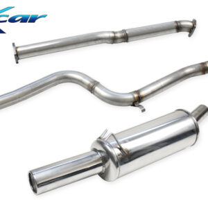 INOX CAR - TUBO SOSTITUZIONE CATALIZZATORE + TUBO CENTRALE DIRETTO + POSTERIORE CON SILENZIATORE CON USCITA DIAM.90 FIAT COUPE 2.0 16V TURBO 190CV 94-96