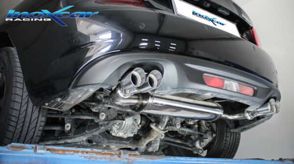 INOX CAR - POSTERIORE CON USCITA 2 X DIAM. 65 RACING DX+SX FIAT 124 SPIDER 1.4 TURBO 140CV 2016