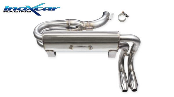 INOX CAR - POSTERIORE SILENZIATO CON DOPPIA USCITA CONICA LANCIA 037 2.0