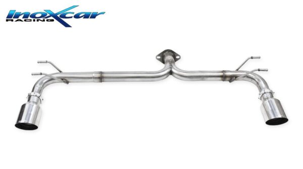 INOX CAR - POSTERIORE SENZA SILENZIATORE CON USCITA DIAM. 100 RACING DX+SX MAZDA 3 2.0 122CV HYBRID 2022
