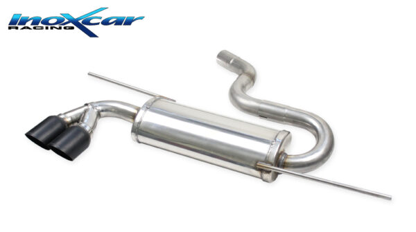 INOX CAR - POSTERIORE CON USCITA 2 X DIAM. 80 RACING BLACK CERAMIC AUDI A3 8P 2.0 FSI 150CV 2003